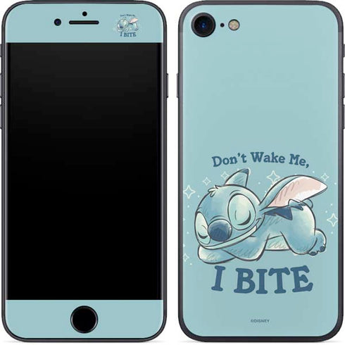 Disney Lilo and Stitch Dont Wake Me I Bite iPhone 8 Skin