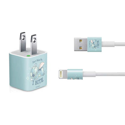 Disney Lilo and Stitch Dont Wake Me I Bite iPhone Charger (5W USB) Skin