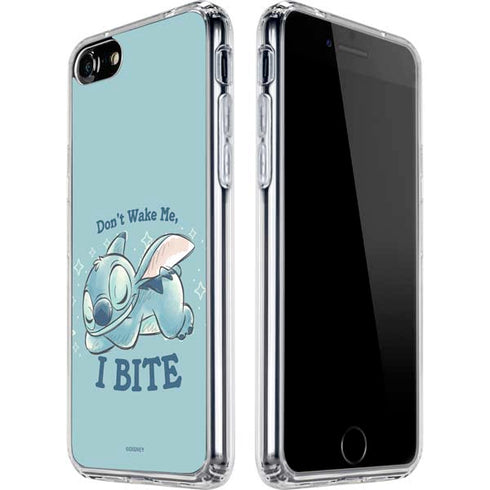 Disney Lilo and Stitch Dont Wake Me I Bite iPhone SE (2nd & 3rd Gen) Clear Case