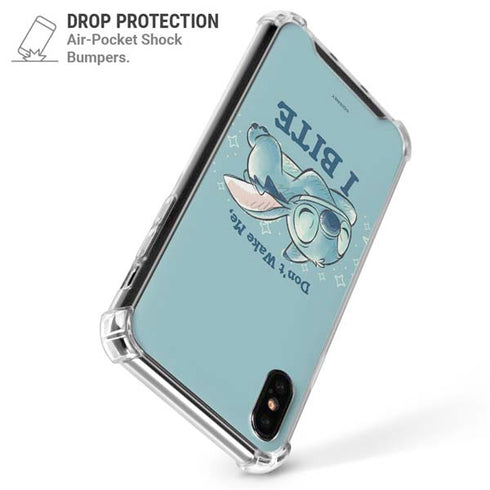 Disney Lilo and Stitch Dont Wake Me I Bite iPhone X/XS Clear Case