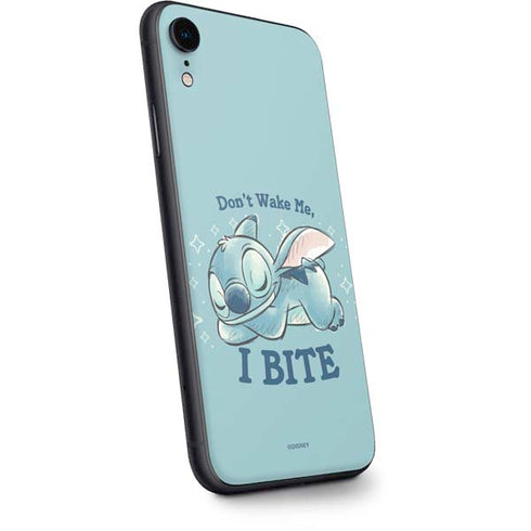 Disney Lilo and Stitch Dont Wake Me I Bite iPhone XR Skin