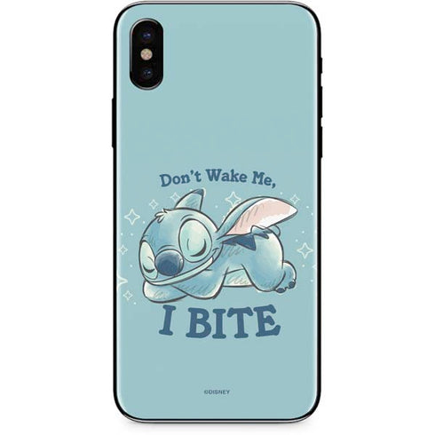 Disney Lilo and Stitch Dont Wake Me I Bite iPhone XS Max Skin