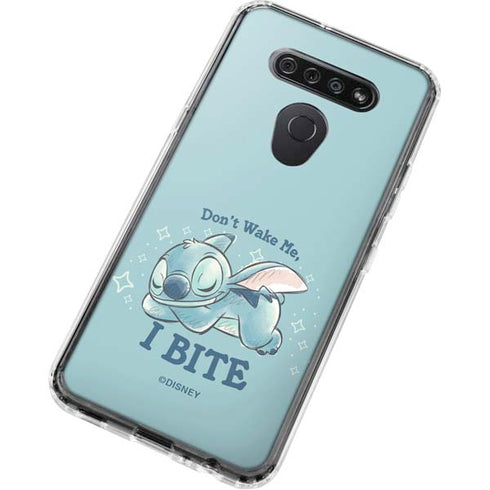 Disney Lilo and Stitch Dont Wake Me I Bite LG K51/Q51 Clear Case