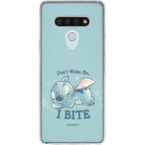 Disney Lilo and Stitch Dont Wake Me I Bite LG Stylo 6 Clear Case