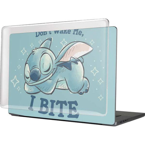 Disney Lilo and Stitch Dont Wake Me I Bite MacBook Pro 16in (2021-25) Case plus Skin