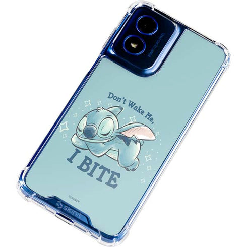 Disney Lilo and Stitch Dont Wake Me I Bite Moto G 5G (2024) Clear Case