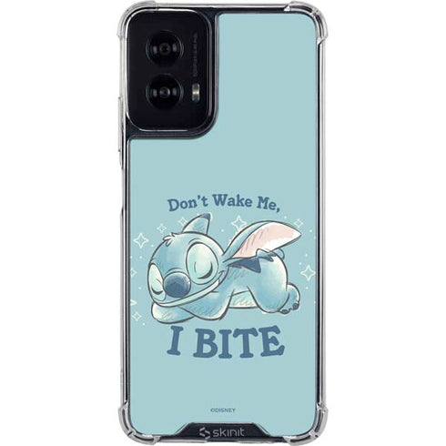 Disney Lilo and Stitch Dont Wake Me I Bite Moto G Power 5G (2024) Clear Case