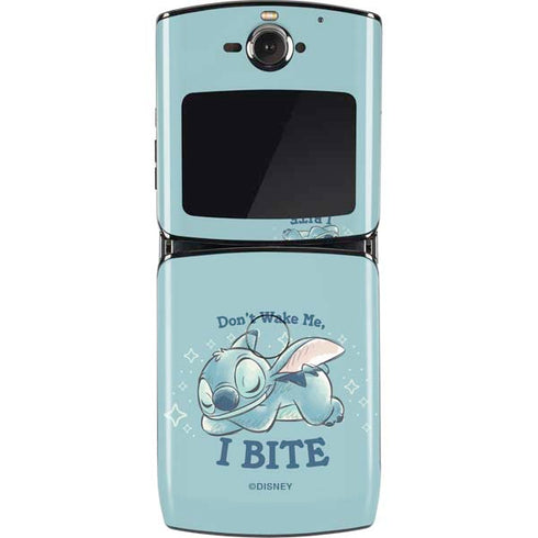 Disney Lilo and Stitch Dont Wake Me I Bite Motorola RAZR Skin