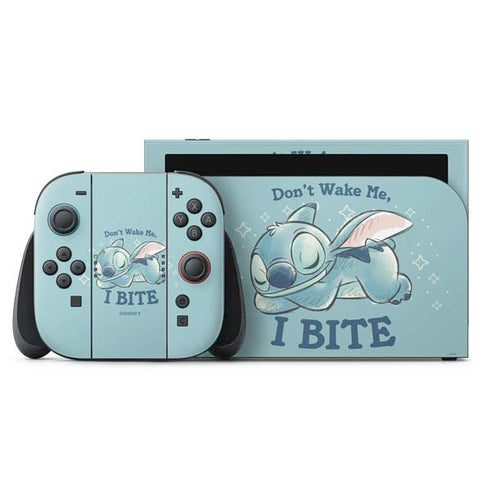 Disney Lilo and Stitch Dont Wake Me I Bite Nintendo Switch 2 (2025) with Joy-Con Skin