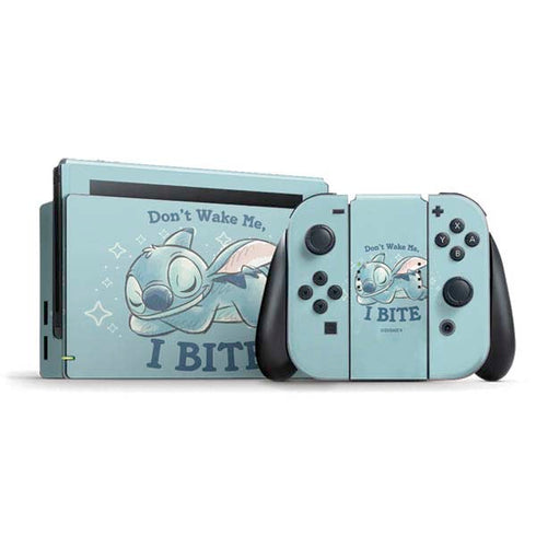 Disney Lilo and Stitch Dont Wake Me I Bite Nintendo Switch Bundle Skin