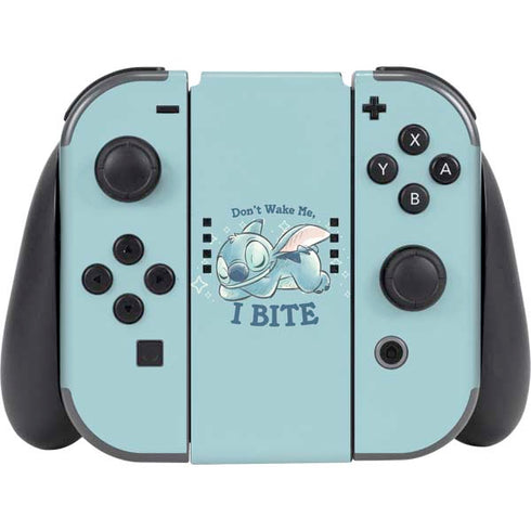 Disney Lilo and Stitch Dont Wake Me I Bite Nintendo Switch (2017-2021) Joy-Con Controller Skin