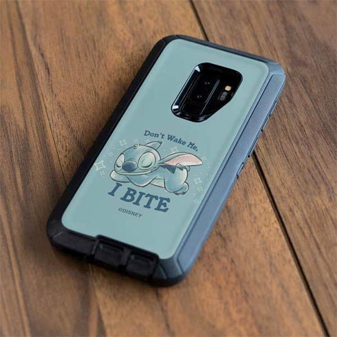 Disney Lilo and Stitch Dont Wake Me I Bite Otterbox Defender Galaxy Skin