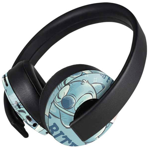 Disney Lilo and Stitch Dont Wake Me I Bite PlayStation 4 Gold Wireless Headset Skin