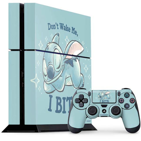 Disney Lilo and Stitch Dont Wake Me I Bite PlayStation PS4 Skins