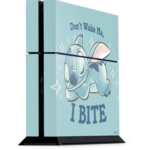 Disney Lilo and Stitch Dont Wake Me I Bite PS4 Console Skin