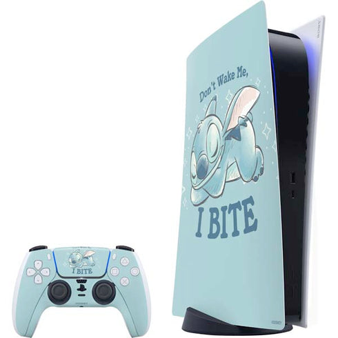 Disney Lilo and Stitch Dont Wake Me I Bite PlayStation PS5 Skins