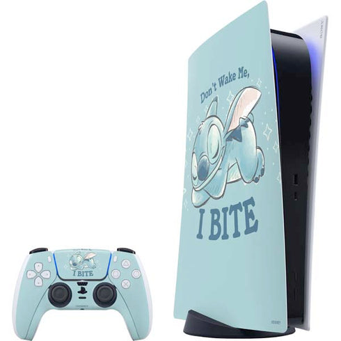 Disney Lilo and Stitch Dont Wake Me I Bite PlayStation PS5 Skins