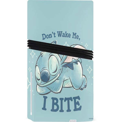 Disney Lilo and Stitch Dont Wake Me I Bite PS5 Pro Disk Bundle Skin