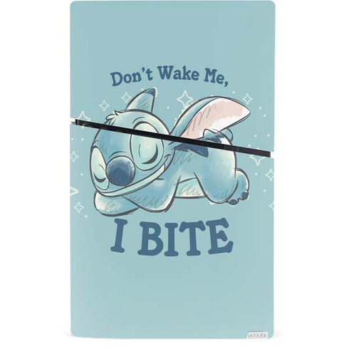 Disney Lilo and Stitch Dont Wake Me I Bite PS5 Slim Digital Edition Console Skin