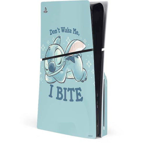 Disney Lilo and Stitch Dont Wake Me I Bite PlayStation PS5 Skins