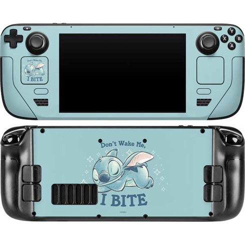 Disney Lilo and Stitch Dont Wake Me I Bite Steam Deck Handheld Gaming Computer Skin
