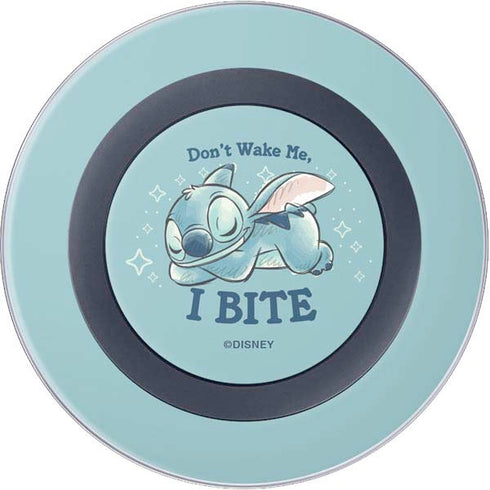 Disney Lilo and Stitch Dont Wake Me I Bite Wireless Charger Skin