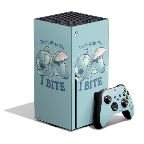 Disney Lilo and Stitch Dont Wake Me I Bite Xbox Series X Skins