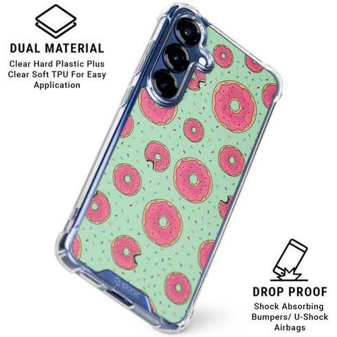 Donuts Foodie Galaxy S25 FE Clear Case
