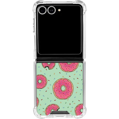 Donuts Foodie Galaxy Z Flip7 Clear Case