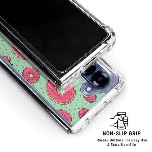Donuts Foodie Galaxy Z Fold7 Clear Case