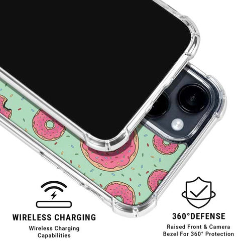 Donuts Foodie iPhone 15 Clear Case