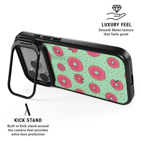 Donuts Foodie iPhone 17 Pro Kickstand Case