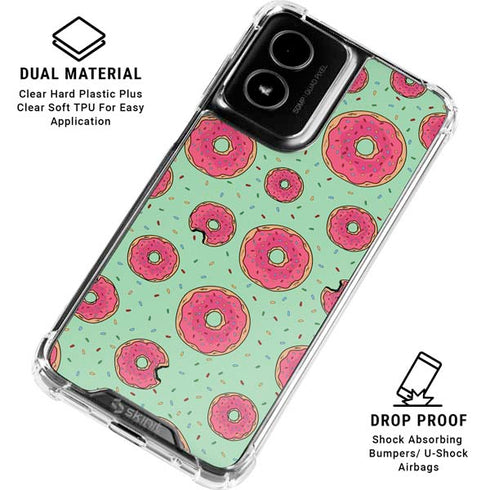 Donuts Foodie Moto G Power 5G (2024) Clear Case