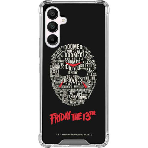 Warner Bros Friday the 13th Doomed Galaxy A16 5G Clear Case