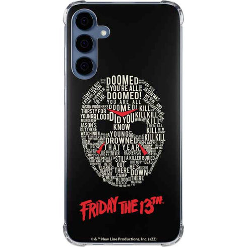 Warner Bros Friday the 13th Doomed Galaxy A35 5G Clear Case