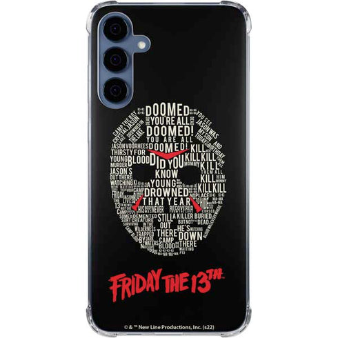 Warner Bros Friday the 13th Doomed Galaxy A55 5G Clear Case