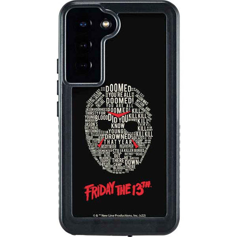 Warner Bros Friday the 13th Doomed Galaxy S24 Plus Waterproof Case