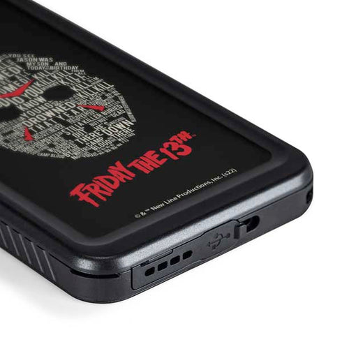 Warner Bros Friday the 13th Doomed Galaxy S24 Plus Waterproof Case