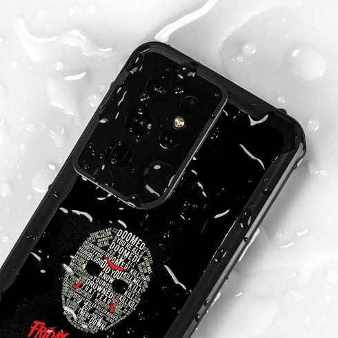 Warner Bros Friday the 13th Doomed Galaxy S24 Ultra Waterproof Case