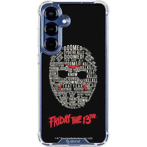 Warner Bros Friday the 13th Doomed Galaxy S25 Clear Case