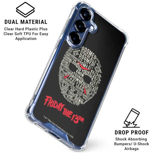 Warner Bros Friday the 13th Doomed Galaxy S25 Clear Case