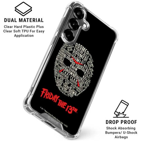Warner Bros Friday the 13th Doomed Galaxy S26 Plus Clear Case