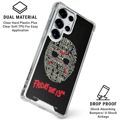 Warner Bros Friday the 13th Doomed Galaxy S26 Ultra Clear Case
