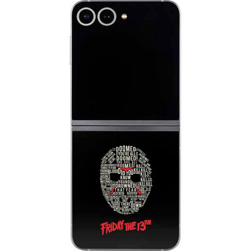 Warner Bros Friday the 13th Doomed Galaxy Z Flip6 Skin