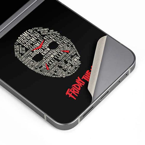 Warner Bros Friday the 13th Doomed Galaxy Z Flip6 Skin