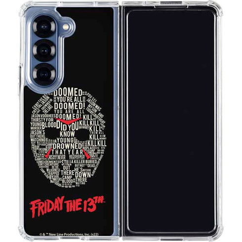 Warner Bros Friday the 13th Doomed Galaxy Z Fold6 Clear Case