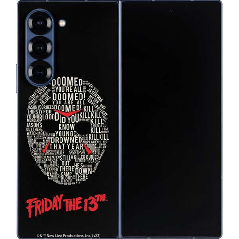 Warner Bros Friday the 13th Doomed Galaxy Z Fold6 Skin