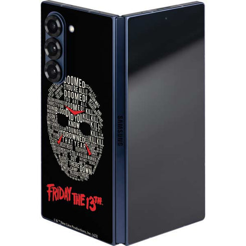Warner Bros Friday the 13th Doomed Galaxy Z Fold6 Skin