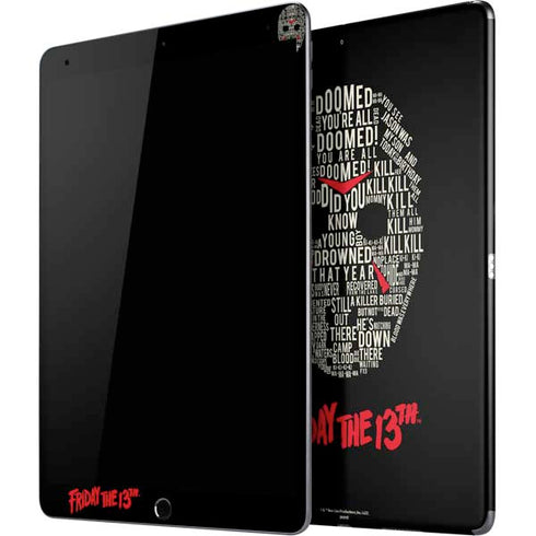 Warner Bros Friday the 13th Doomed iPad Skins
