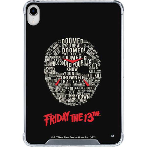 Warner Bros Friday the 13th Doomed iPad 11th Gen (2025) Clear Case